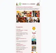 Kleine Seitenvorschau von musikschuleminden.de