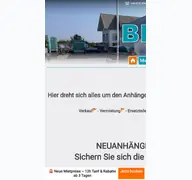 Kleine Seitenvorschau von brixelanhaenger.de