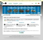 Kleine Seitenvorschau von metallcash.de
