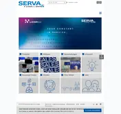 Kleine Seitenvorschau von serva.de