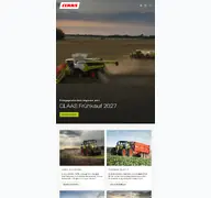 Kleine Seitenvorschau von claas.com