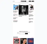 Kleine Seitenvorschau von stereogum.com