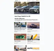 Kleine Seitenvorschau von autosinger.skoda-auto.de