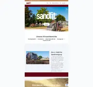 Kleine Seitenvorschau von sandfit.de