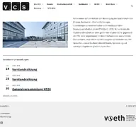 Kleine Seitenvorschau von vcs.ethz.ch