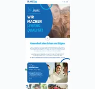 Kleine Seitenvorschau von kade.de