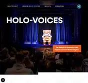 Kleine Seitenvorschau von holo-voices.de