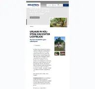 Kleine Seitenvorschau von holstein-tourismus.de