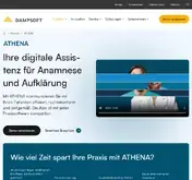 Kleine Seitenvorschau von athenaapp.de