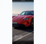 Kleine Seitenvorschau von porsche.ch