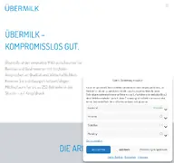 Kleine Seitenvorschau von uebermilk.de