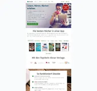Kleine Seitenvorschau von skoobe.de