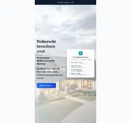 Kleine Seitenvorschau von wohnrecht-berechnen.de