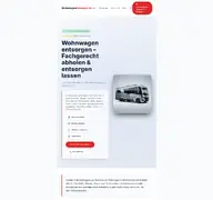 Kleine Seitenvorschau von wohnwagenentsorgen.de