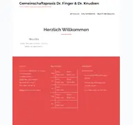 Kleine Seitenvorschau von praxis-finger-knudsen.de