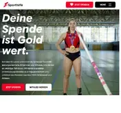Kleine Seitenvorschau von sporthilfe.ch