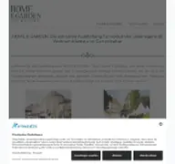 Kleine Seitenvorschau von homeandgarden-net.de