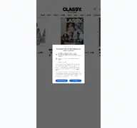 Kleine Seitenvorschau von classy-online.jp