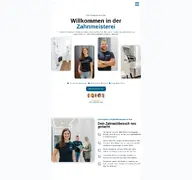 Kleine Seitenvorschau von zahnmeisterei-harz.de
