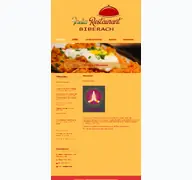 Kleine Seitenvorschau von india-restaurant-biberach.de