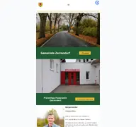 Kleine Seitenvorschau von zarrendorf.de