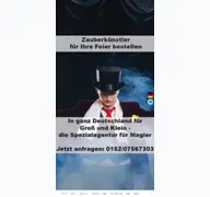 Kleine Seitenvorschau von zaubererundmagier.de