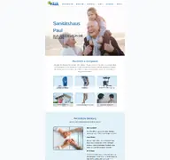 Kleine Seitenvorschau von sanitaetshaus-paul.de