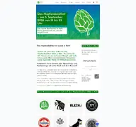 Kleine Seitenvorschau von hopfendankfest.de