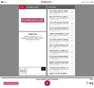 Kleine Seitenvorschau von radioplayer.domradio.de