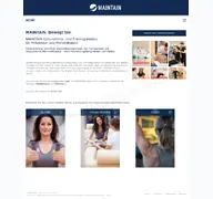 Kleine Seitenvorschau von maintain.de