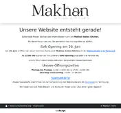 Kleine Seitenvorschau von makhan-restaurant.de