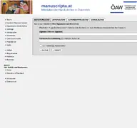 Kleine Seitenvorschau von manuscripta.at