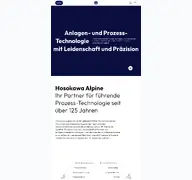 Kleine Seitenvorschau von hosokawa-alpine.de