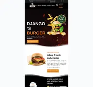 Kleine Seitenvorschau von djangos-burger.de
