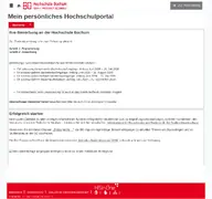 Kleine Seitenvorschau von studonline.hs-bochum.de