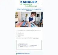 Kleine Seitenvorschau von kandler-orthopaedie.de