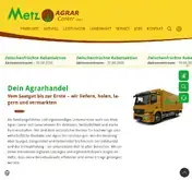 Kleine Seitenvorschau von metz-agrarcenter.de