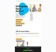 Kleine Seitenvorschau von orthopaede-spoo.de