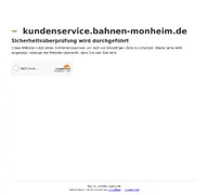 Kleine Seitenvorschau von kundenservice.bahnen-monheim.de