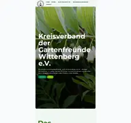 Kleine Seitenvorschau von kv-gartenfreunde-wittenberg.de