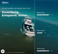 Kleine Seitenvorschau von inselfaehre.de