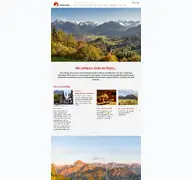 Kleine Seitenvorschau von suedallgaeu.de