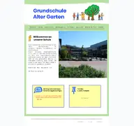 Kleine Seitenvorschau von grundschulealtergarten.de