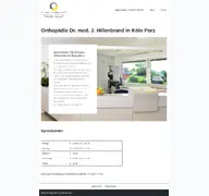 Kleine Seitenvorschau von orthopaedie-porz.de