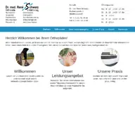 Kleine Seitenvorschau von orthopaedie-schwarz.de