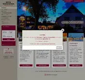 Kleine Seitenvorschau von hotel-kloevensteen.de