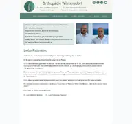 Kleine Seitenvorschau von orthopaedie-wilmersdorf.de