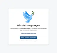 Kleine Seitenvorschau von friedens-referendum.de