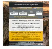 Kleine Seitenvorschau von strandkorbvermietung-prerow.de