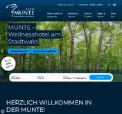 Kleine Seitenvorschau von hotel-munte.de